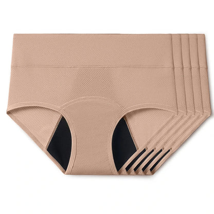 Comfort Plus Leakproof Underwear (Beige 5-Pack)